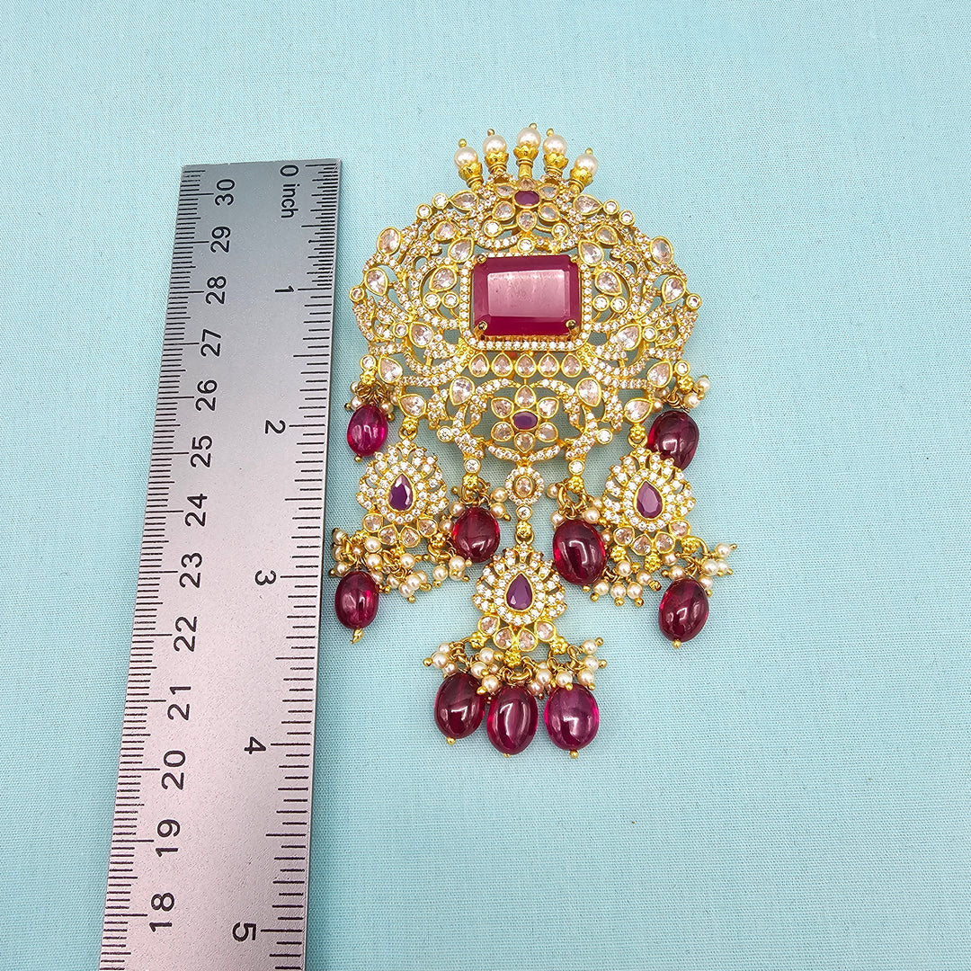 Ruby CZ Pendant