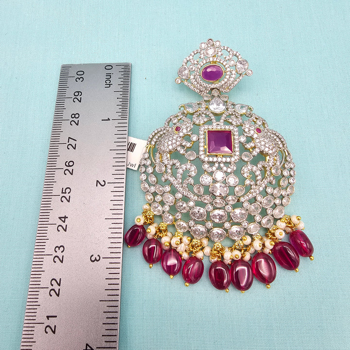 Dual Tone CZ pendant