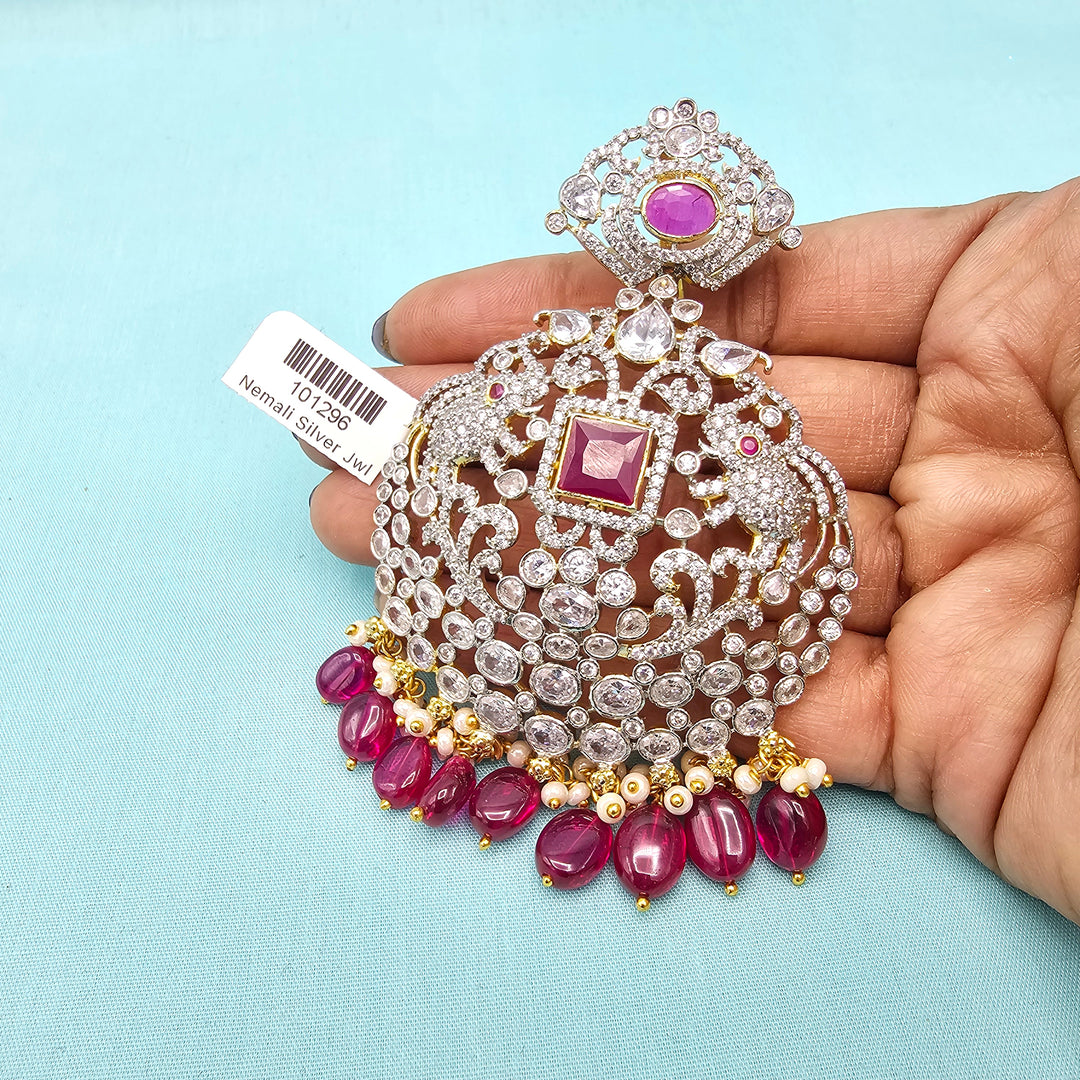 Dual Tone CZ pendant