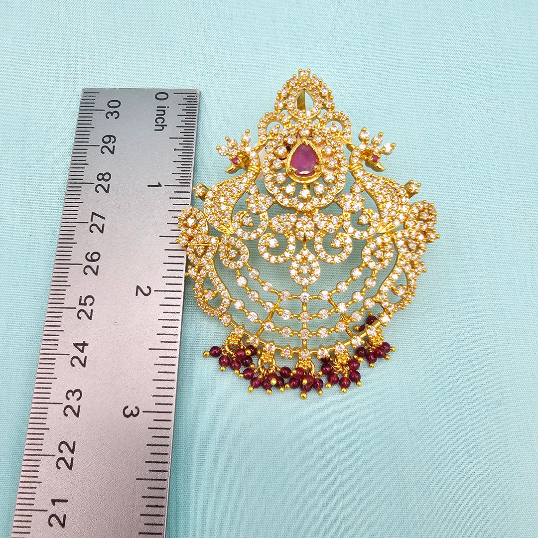 CZ Ruby Pendant