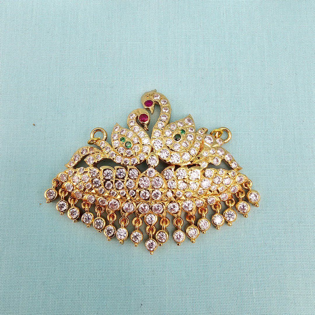 CZs Swan Pendant