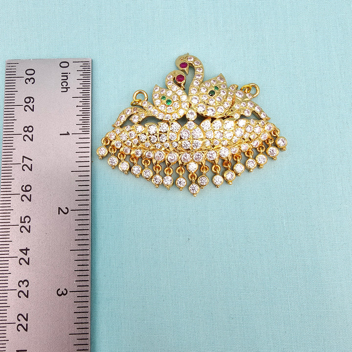 CZs Swan Pendant