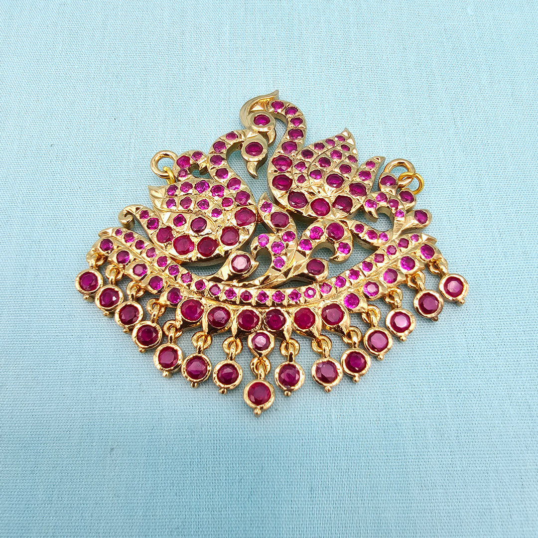 Ruby Swan Pendant