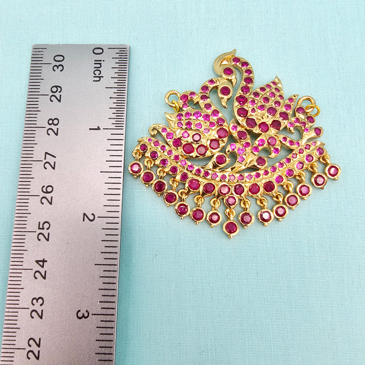Ruby Swan Pendant