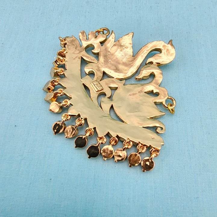 Ruby Swan Pendant