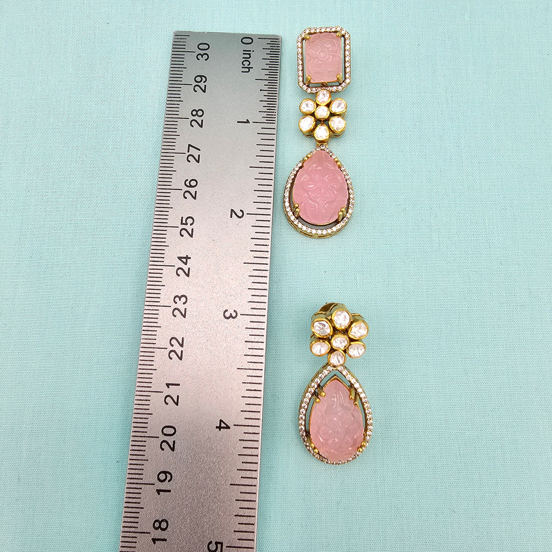Rose Qts Pendant set