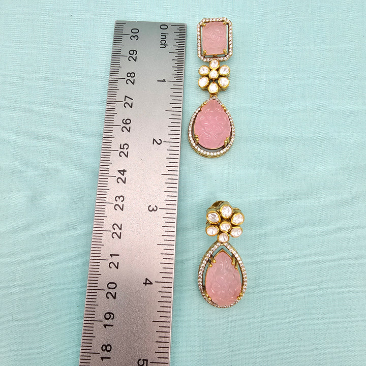 Rose Qts Pendant set