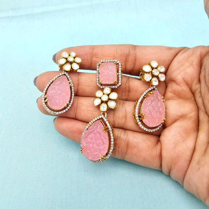 Rose Qts Pendant set