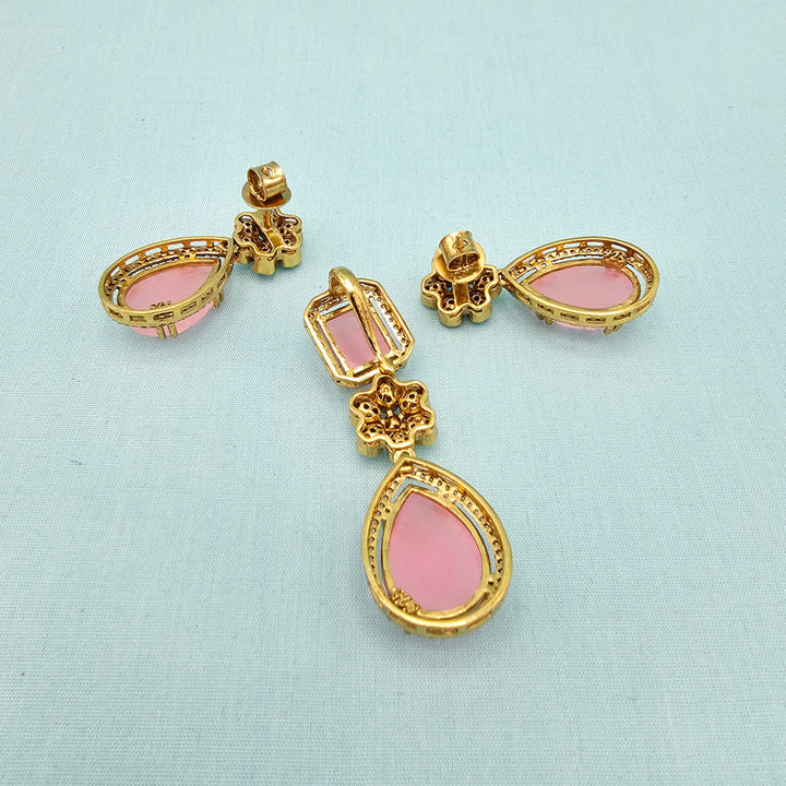 Rose Qts Pendant set