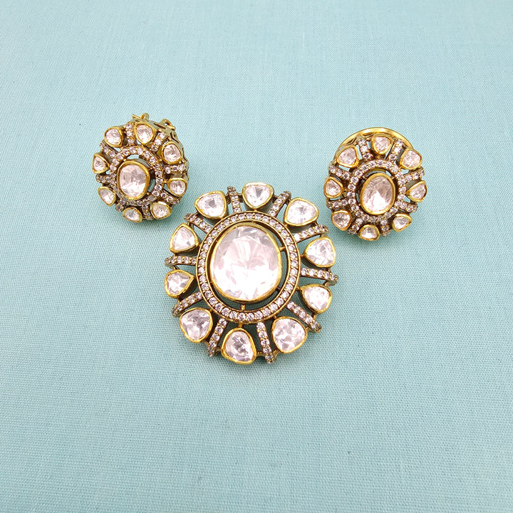 Moissanite Pendant set
