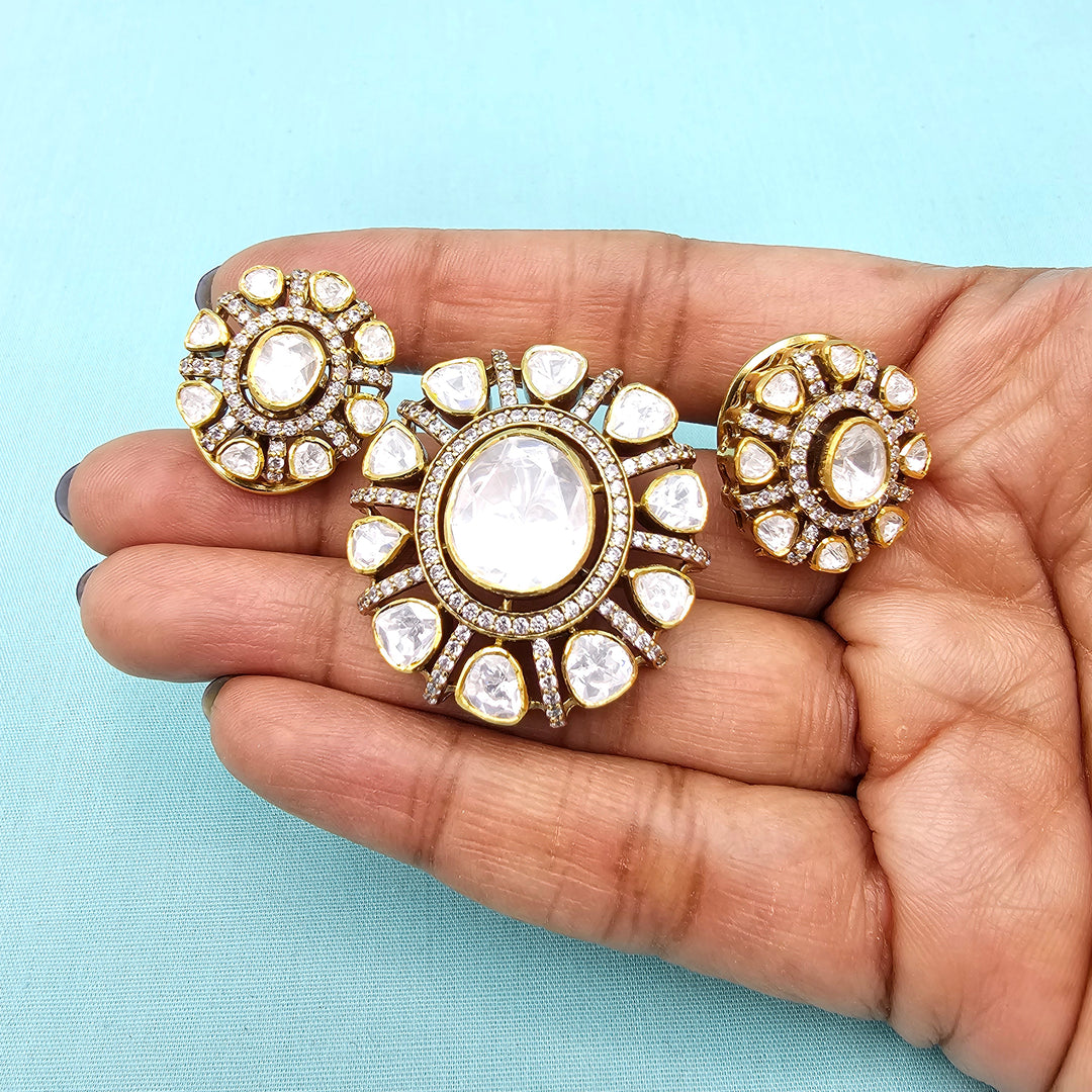 Moissanite Pendant set