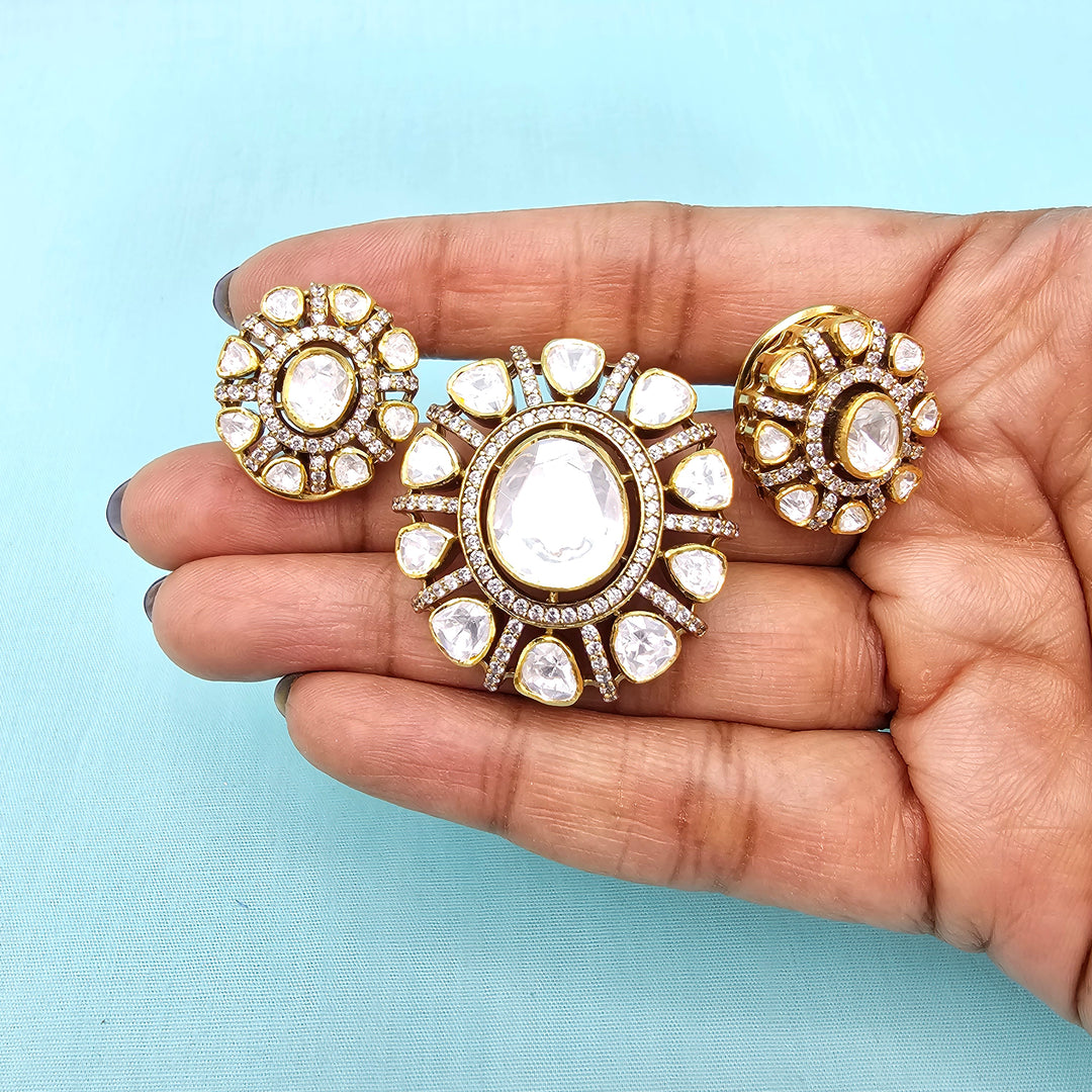 Moissanite Pendant set