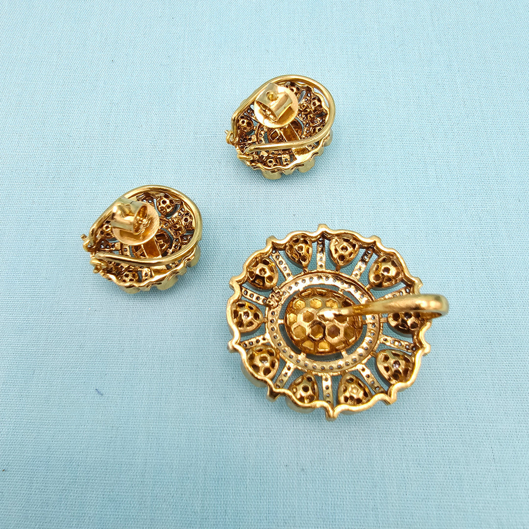 Moissanite Pendant set