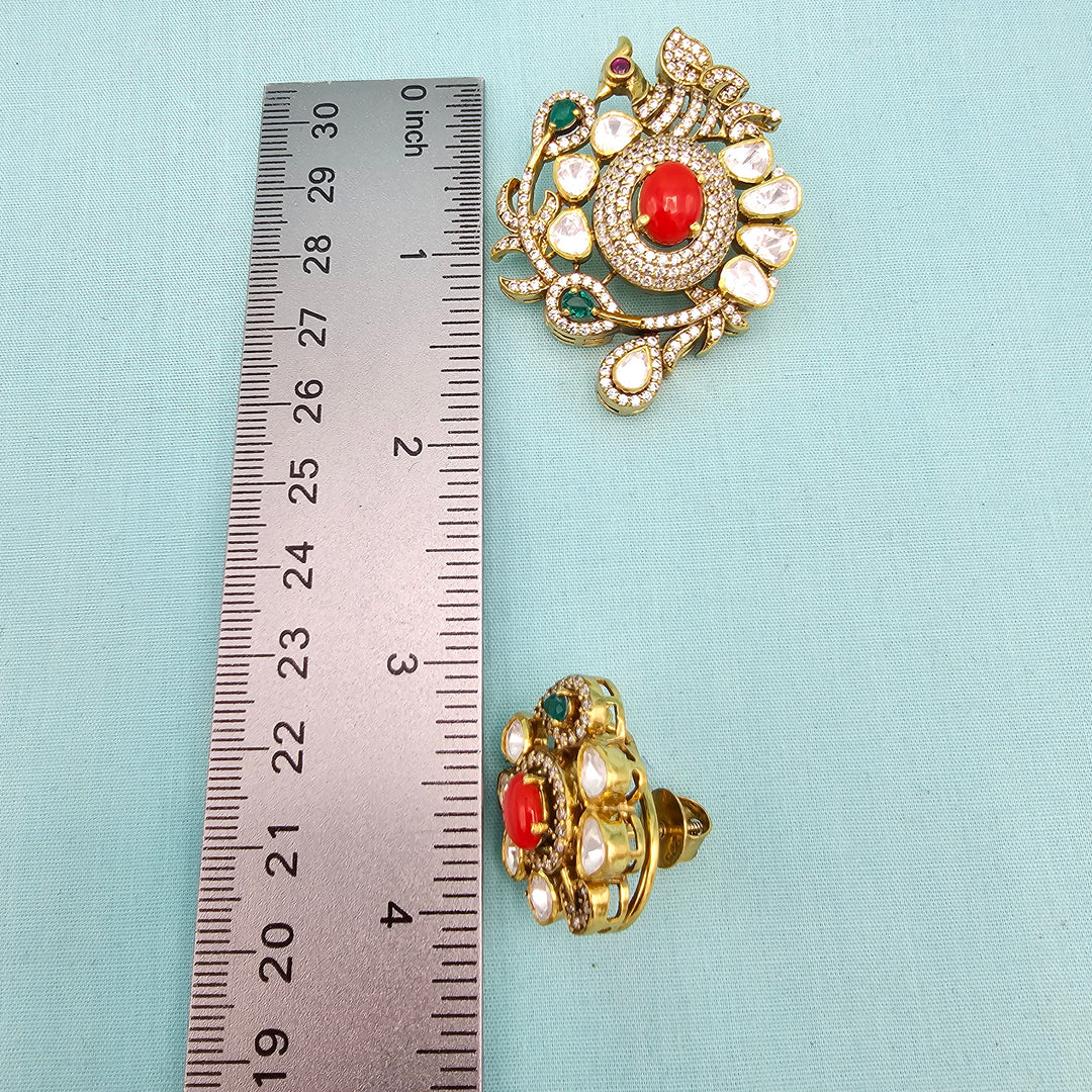 Moissanite Coral set