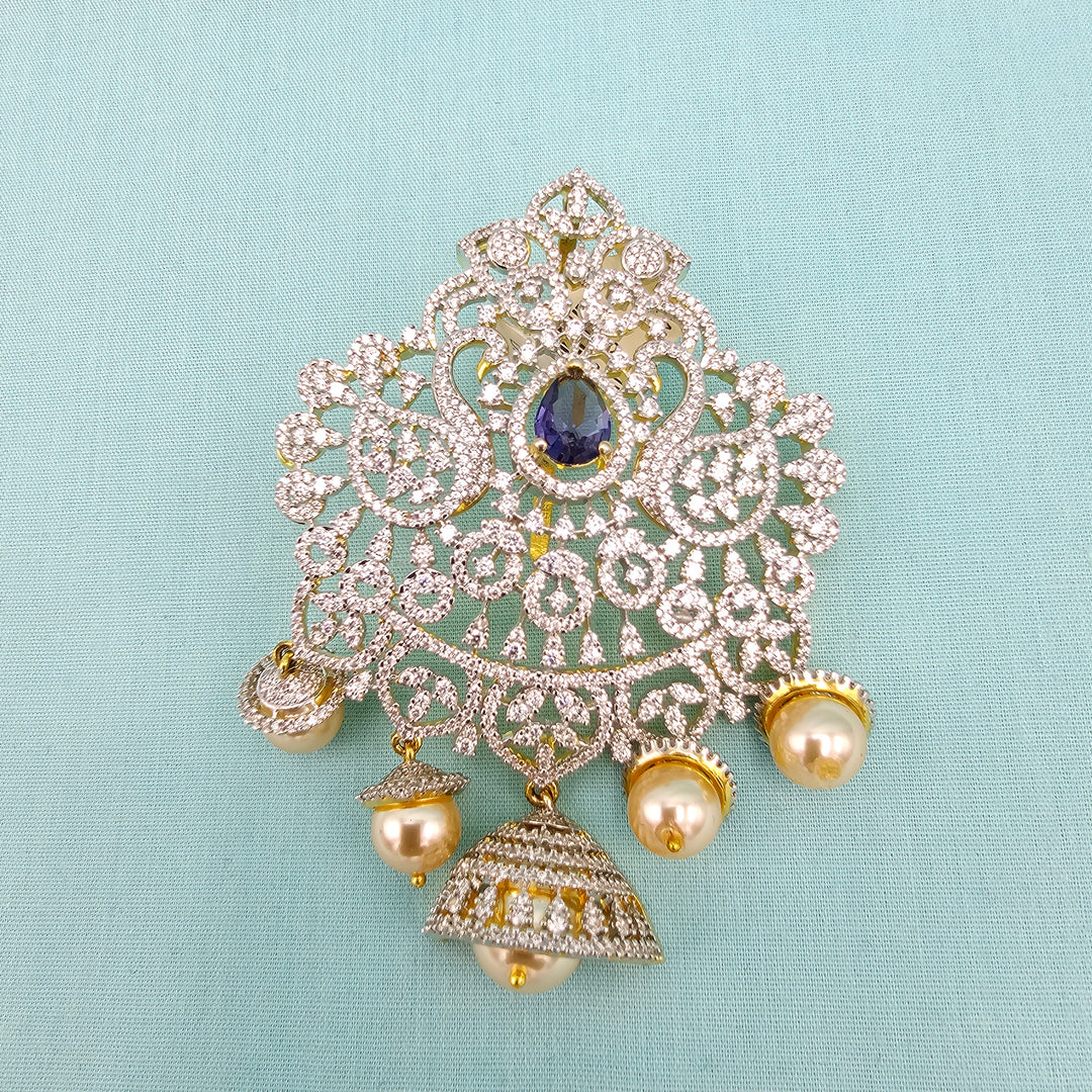 Amethyst Diamond  Pendant