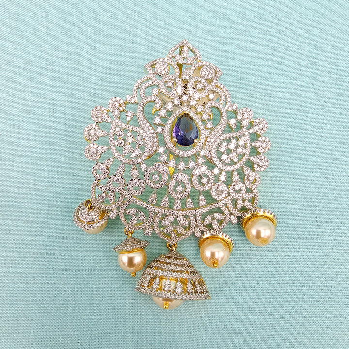 Amethyst Diamond  Pendant