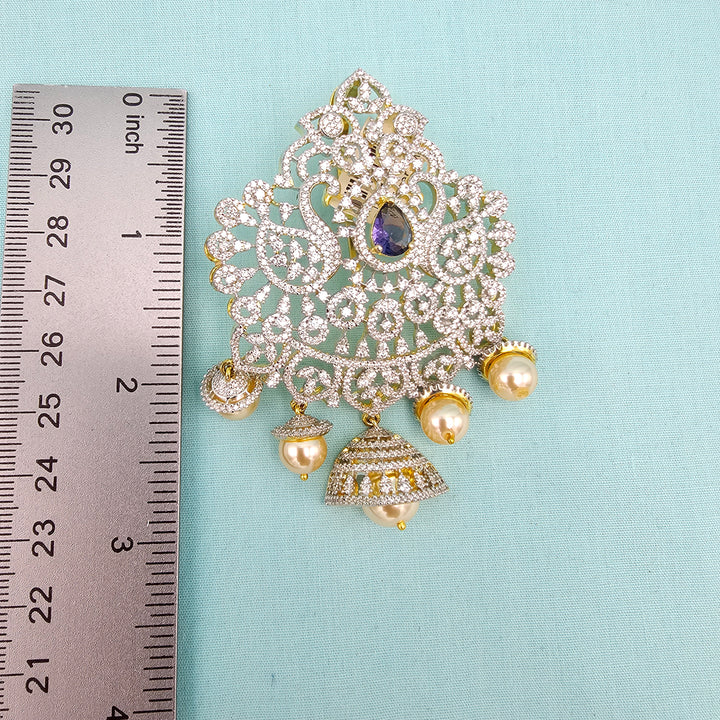 Amethyst Diamond  Pendant