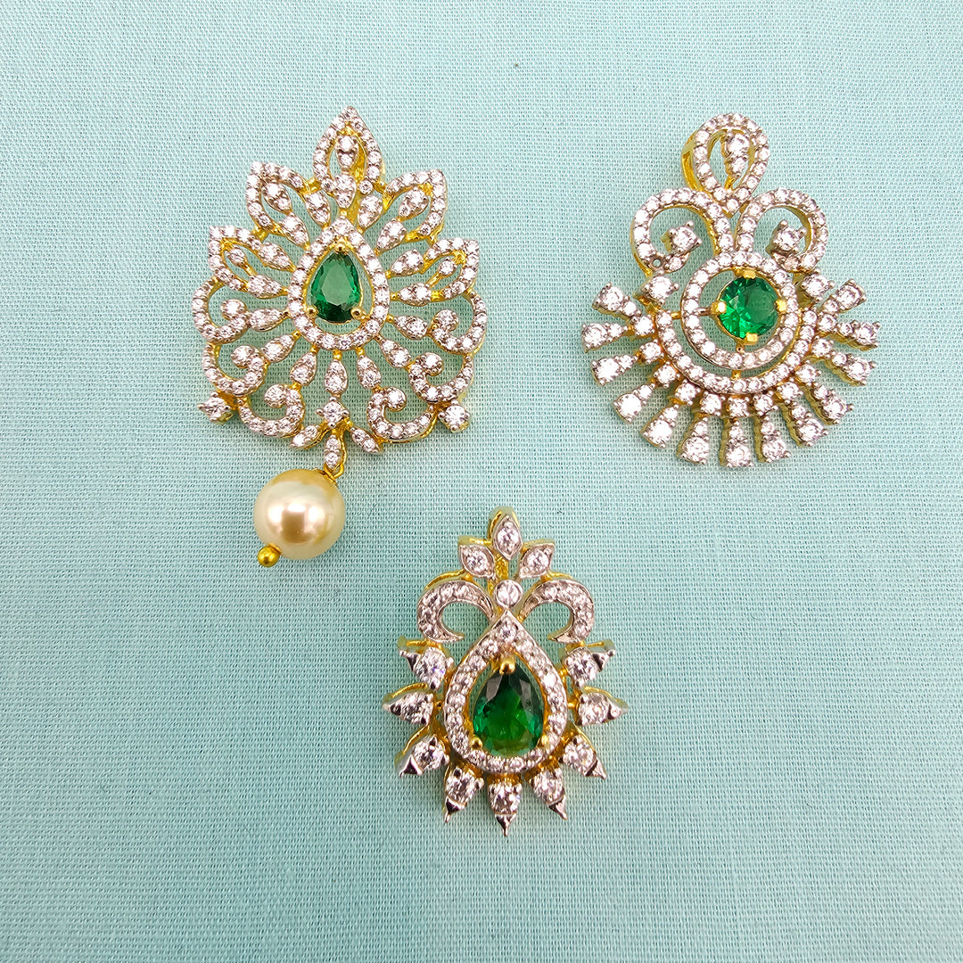 AAA+ CZ pendant set