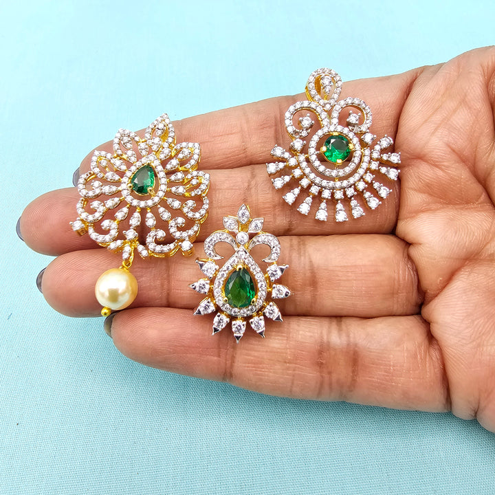 AAA+ CZ pendant set
