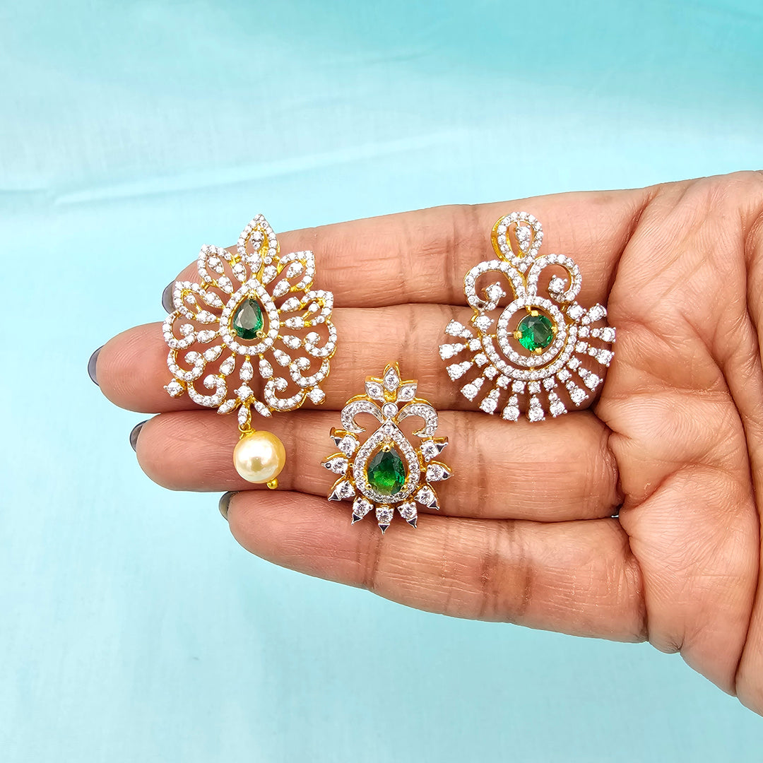 AAA+ CZ pendant set