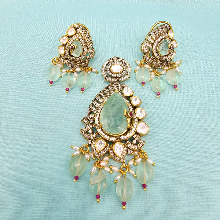 Russian Emerald Pendant set