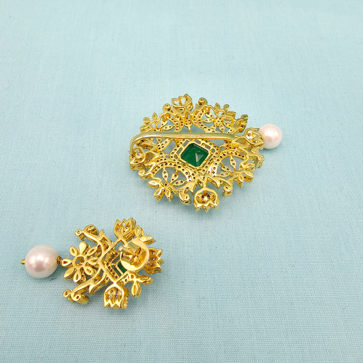 Diamond replica Pendant set