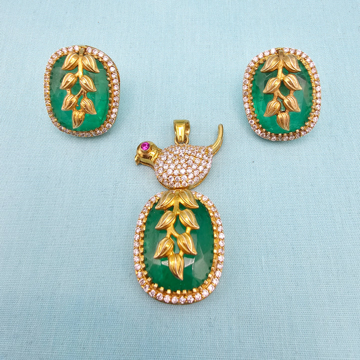 Russian Emerald pendants