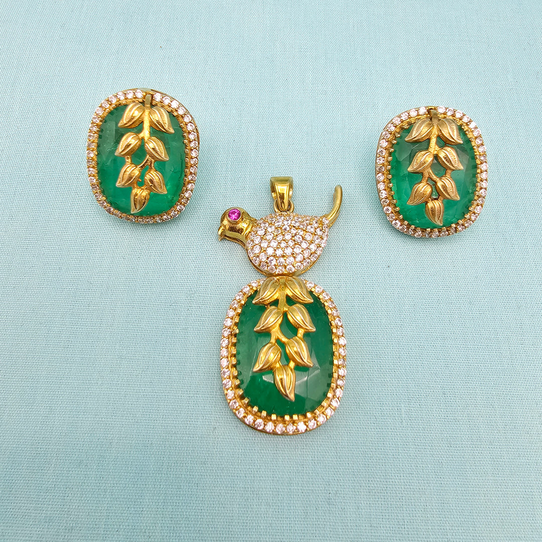 Russian Emerald pendants