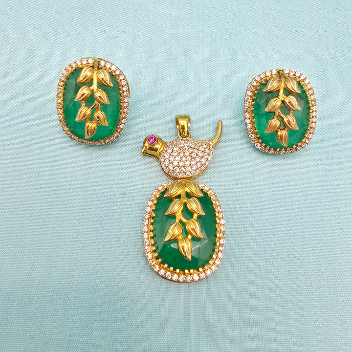 Russian Emerald pendants