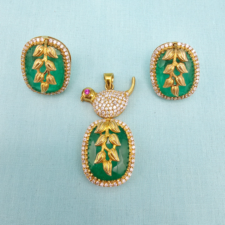 Russian Emerald pendants