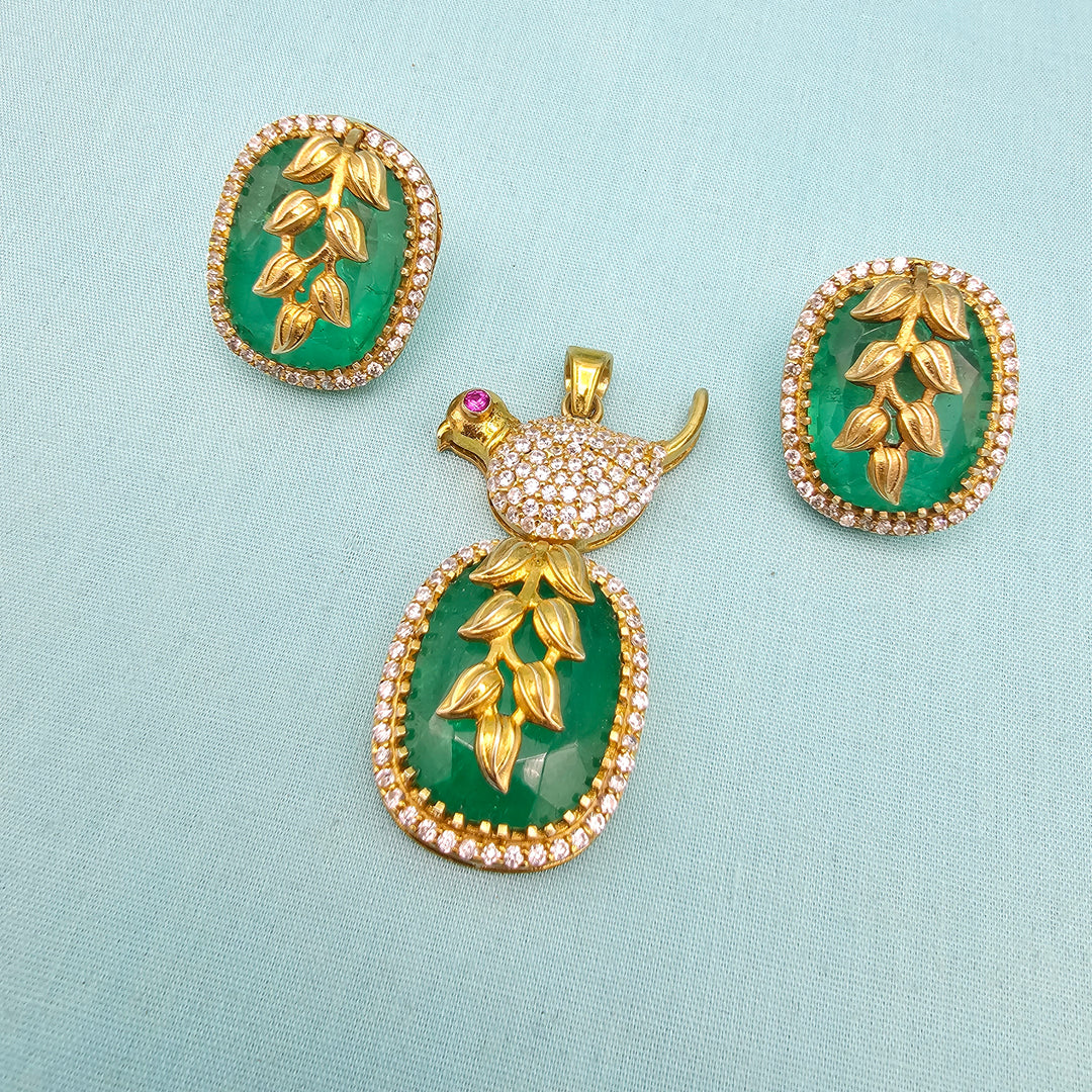 Russian Emerald pendants