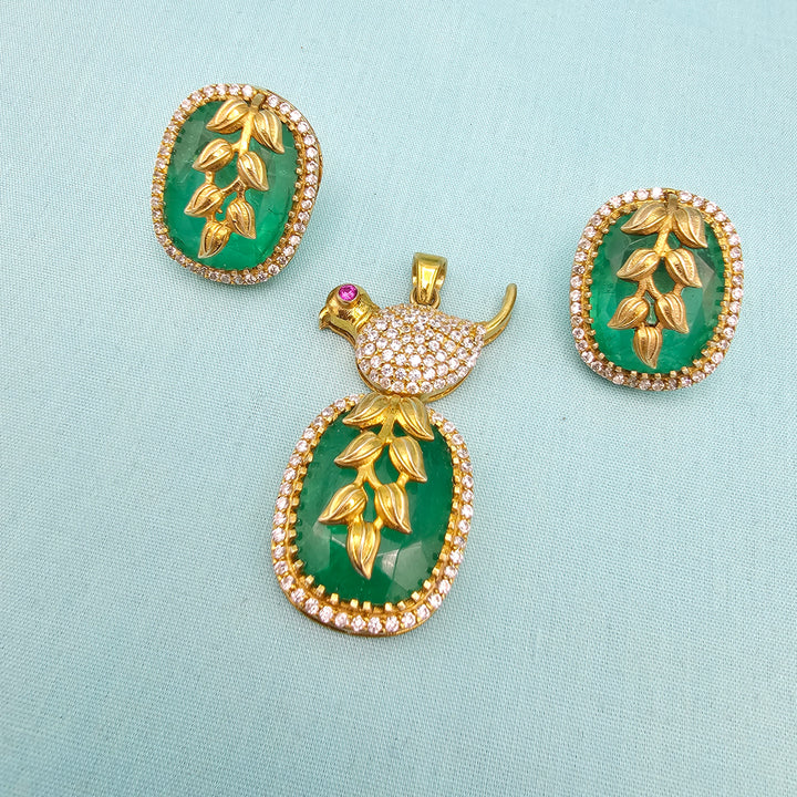 Russian Emerald pendants