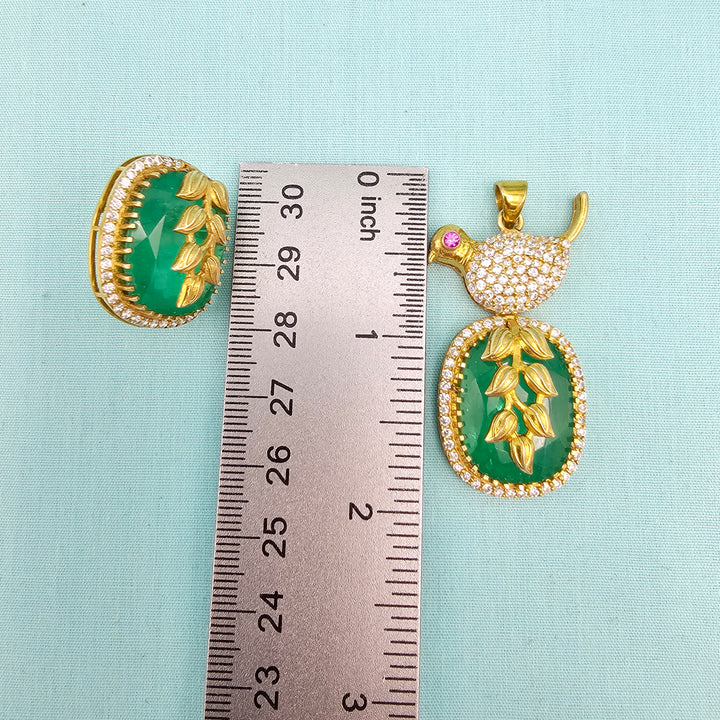 Russian Emerald pendants