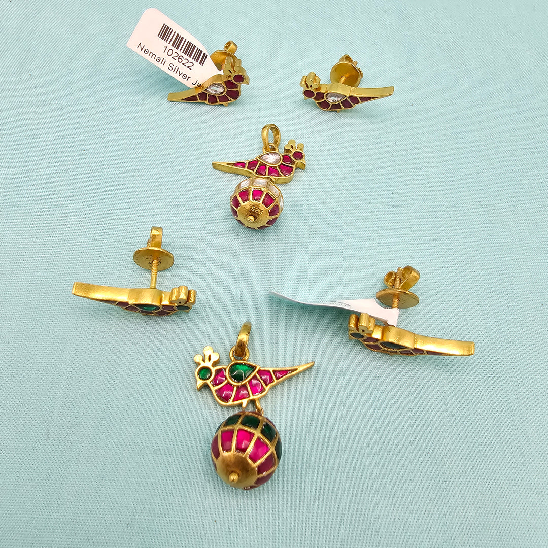 92.5 Kundan Pendant Set