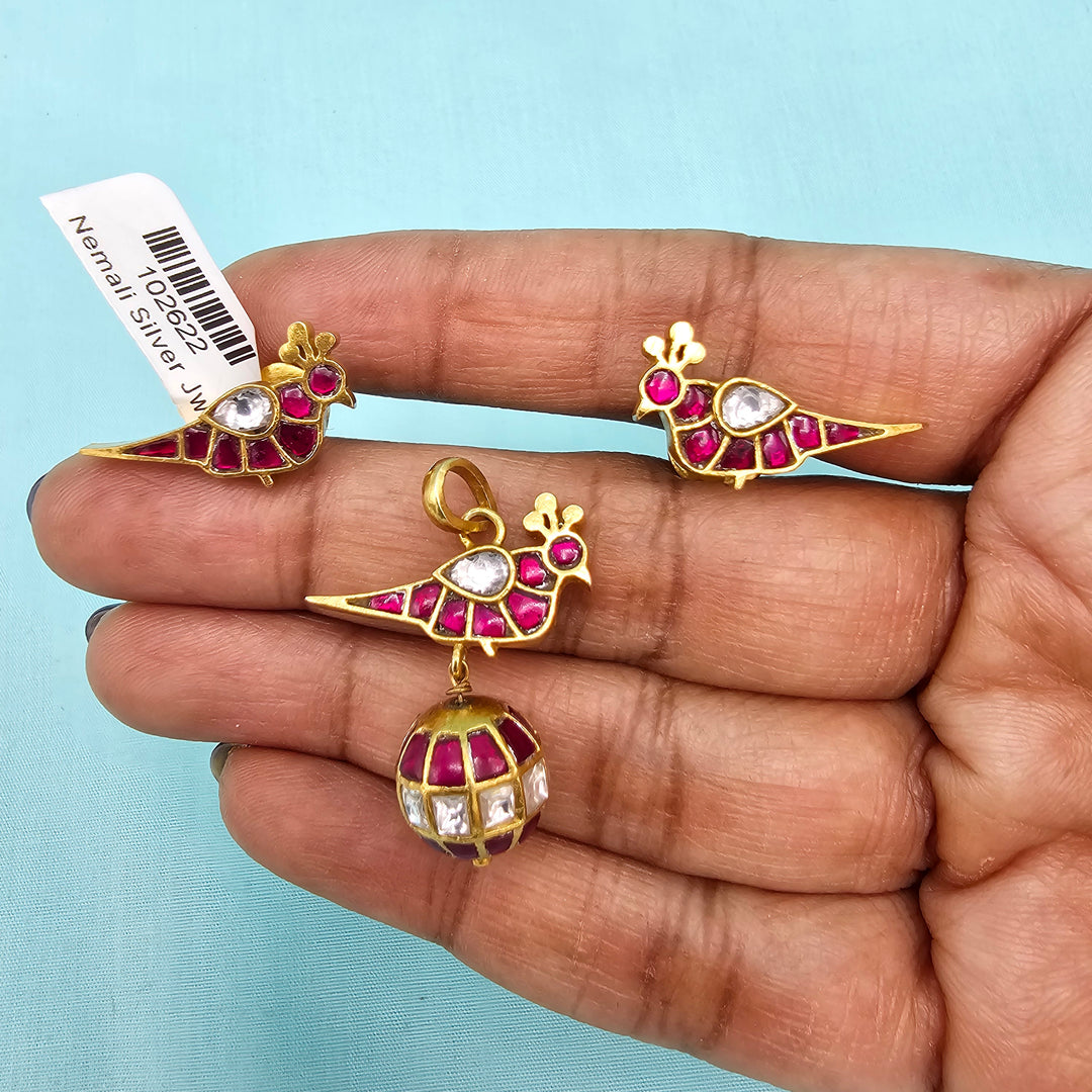 92.5 Kundan Pendant Set