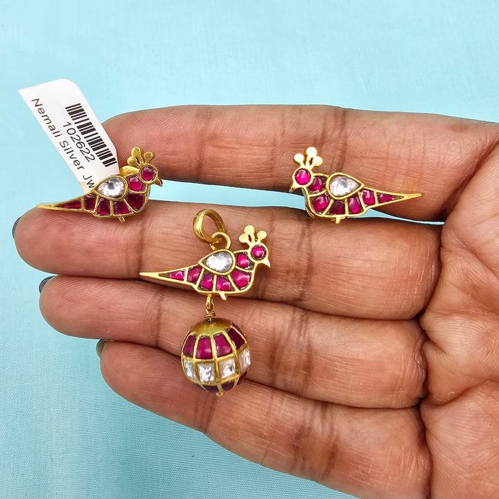 92.5 Kundan Pendant Set