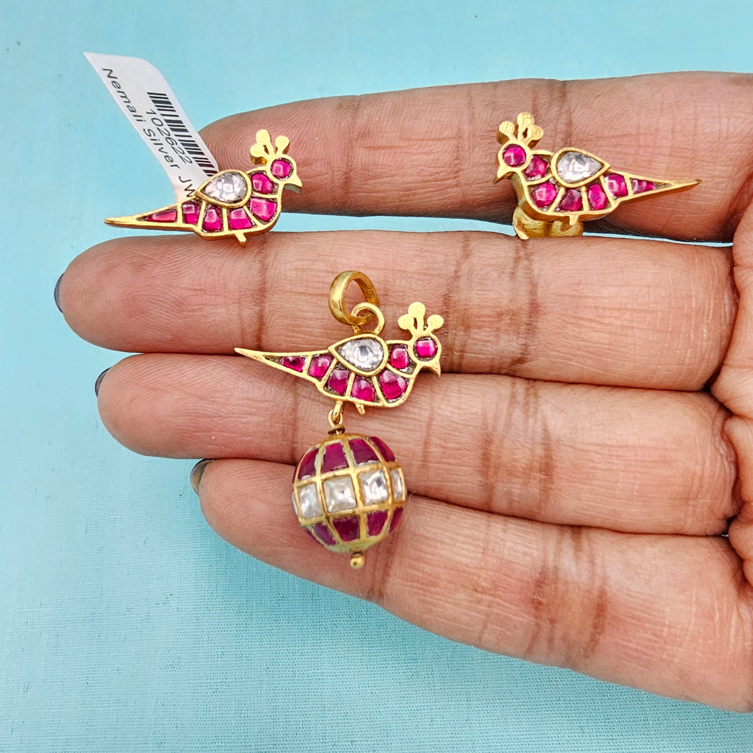 92.5 Kundan Pendant Set