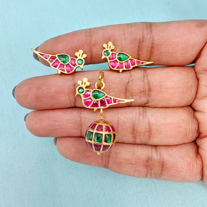 92.5 Kundan Pendant Set