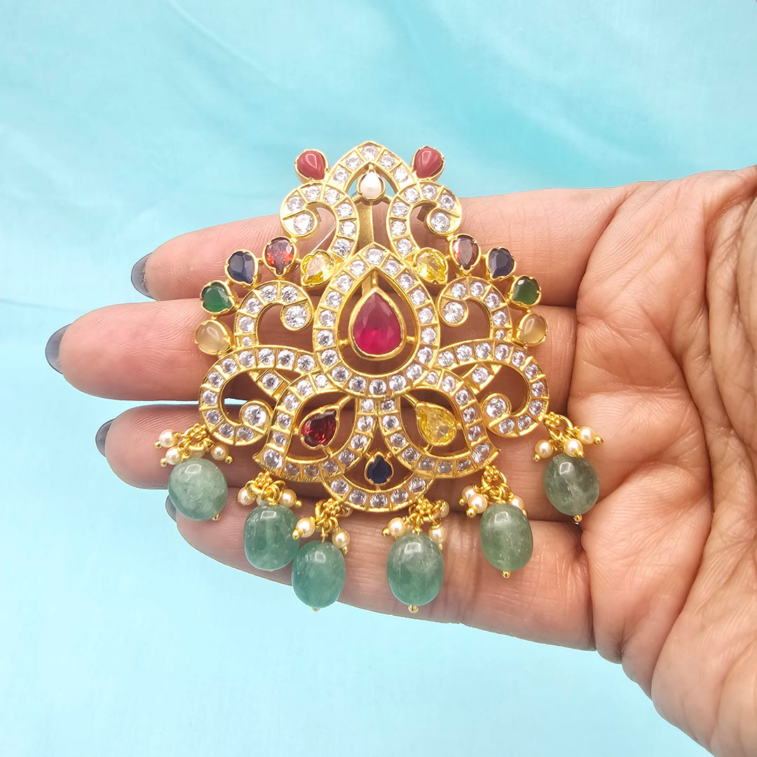 Navratna CZ Pendant