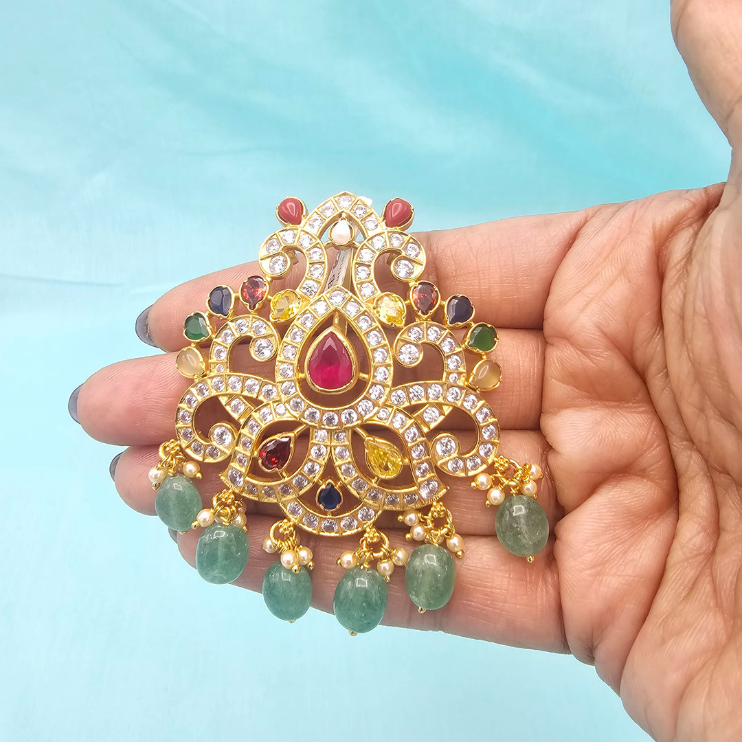 Navratna CZ Pendant