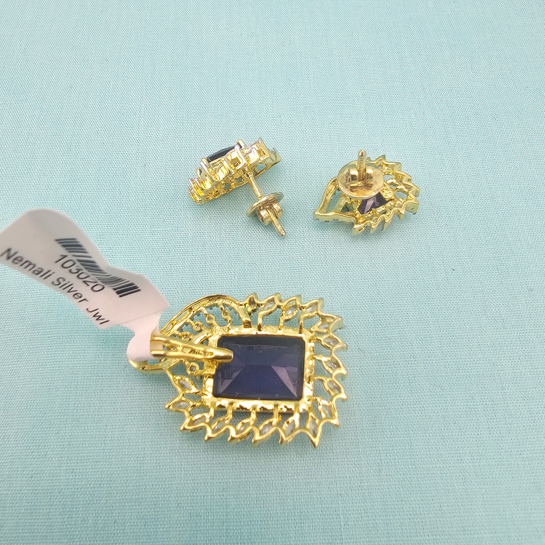 Silver CZ pendants set