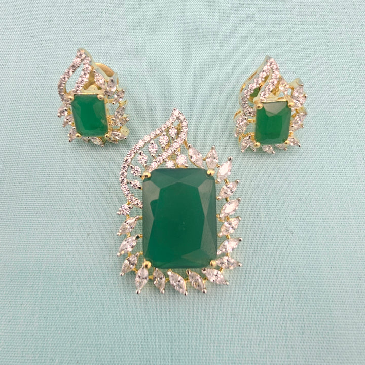 Silver CZ pendants set