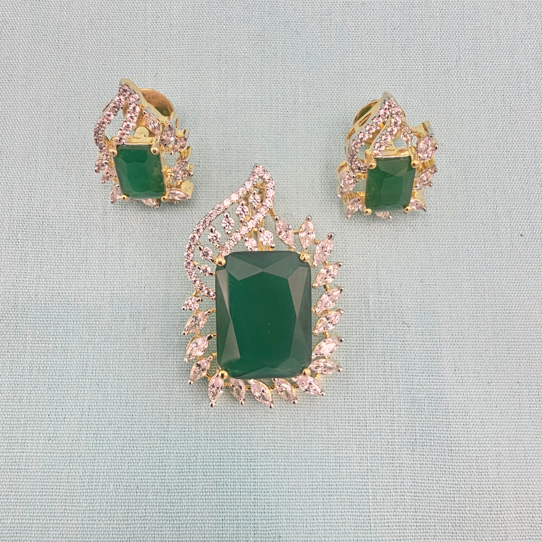 Silver CZ pendants set