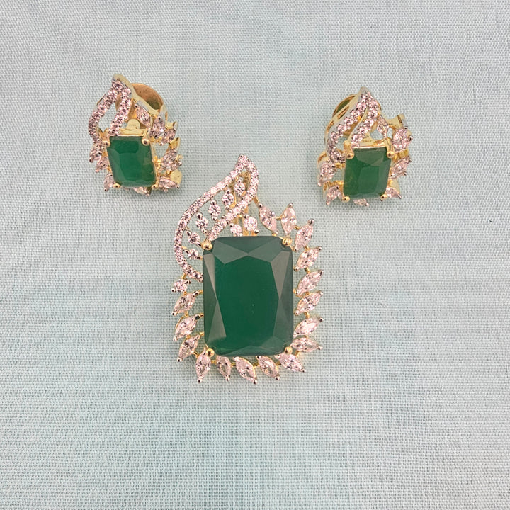 Silver CZ pendants set