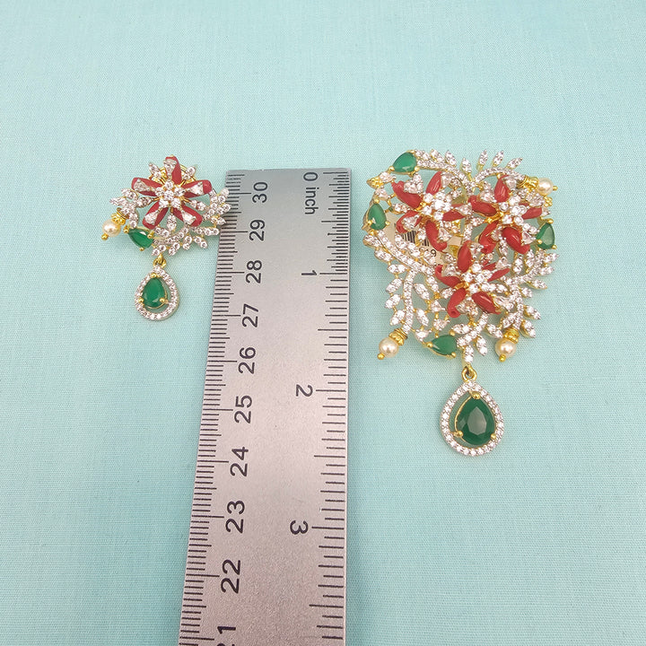 Coral Pendant Set