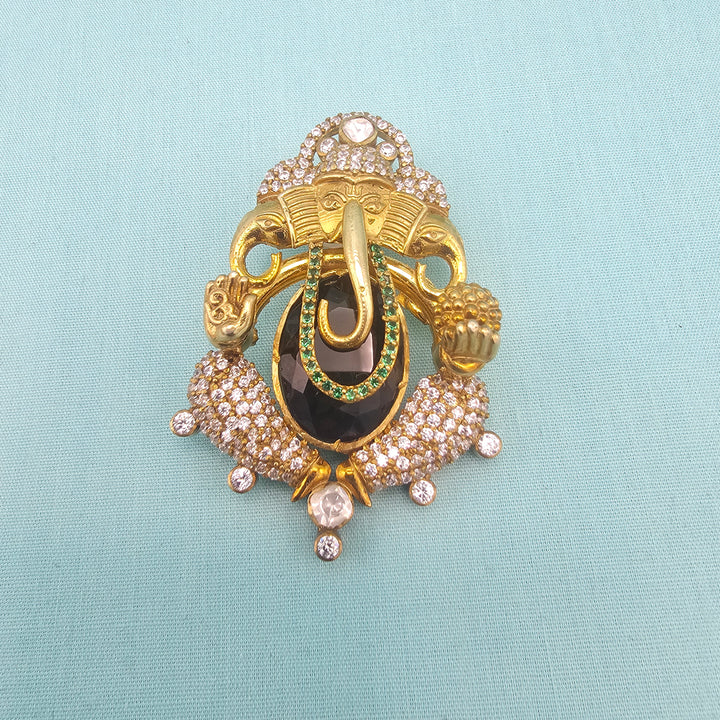 Ganesh Moissanite Pendant