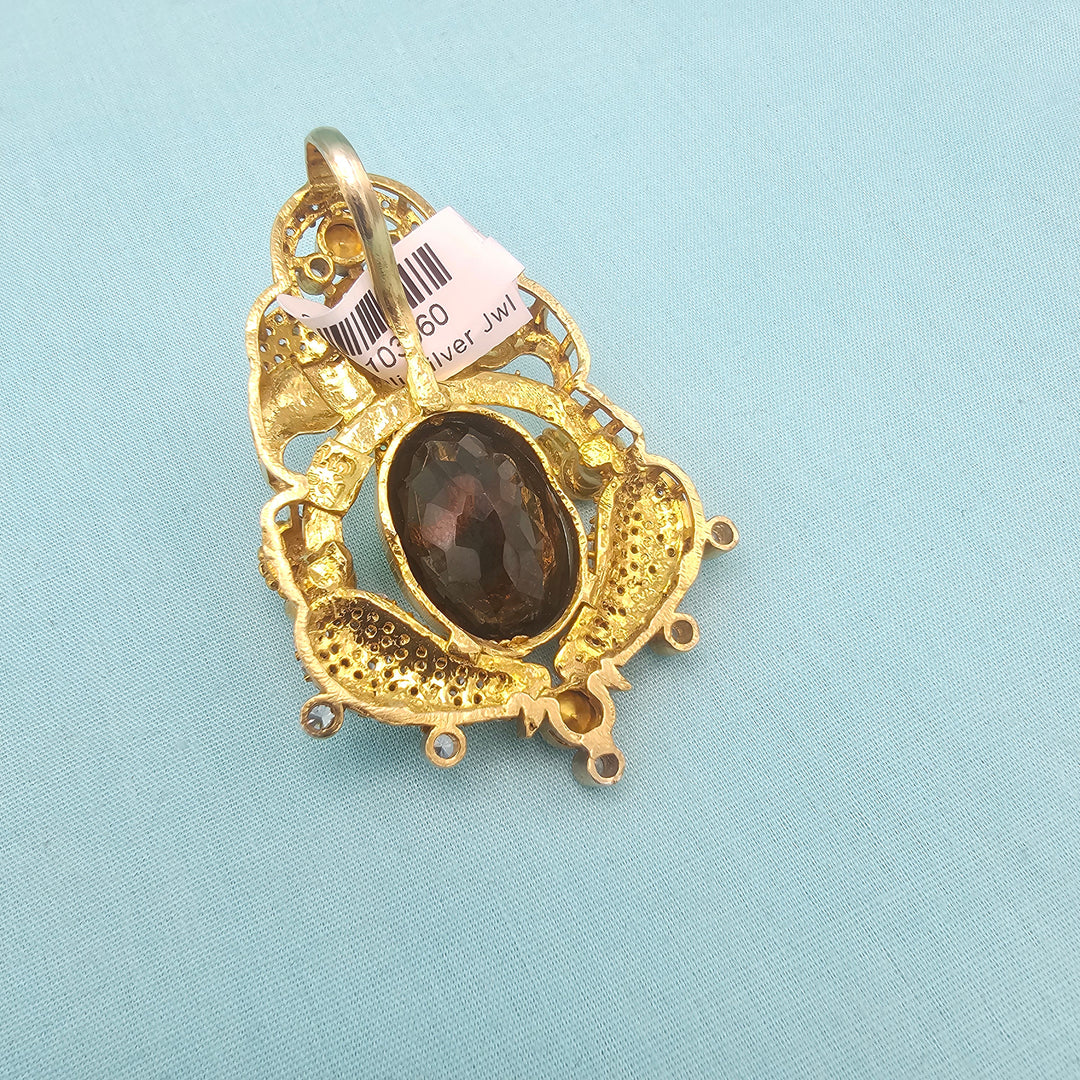 Ganesh Moissanite Pendant