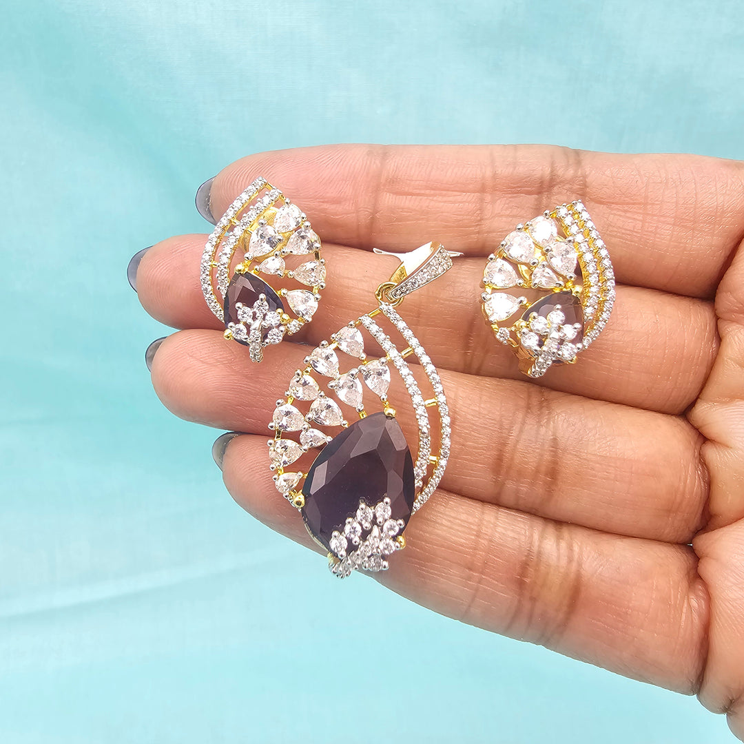 Amethyst Pendant set
