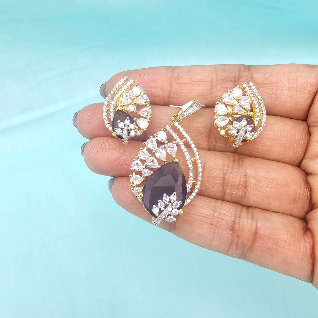 Amethyst Pendant set