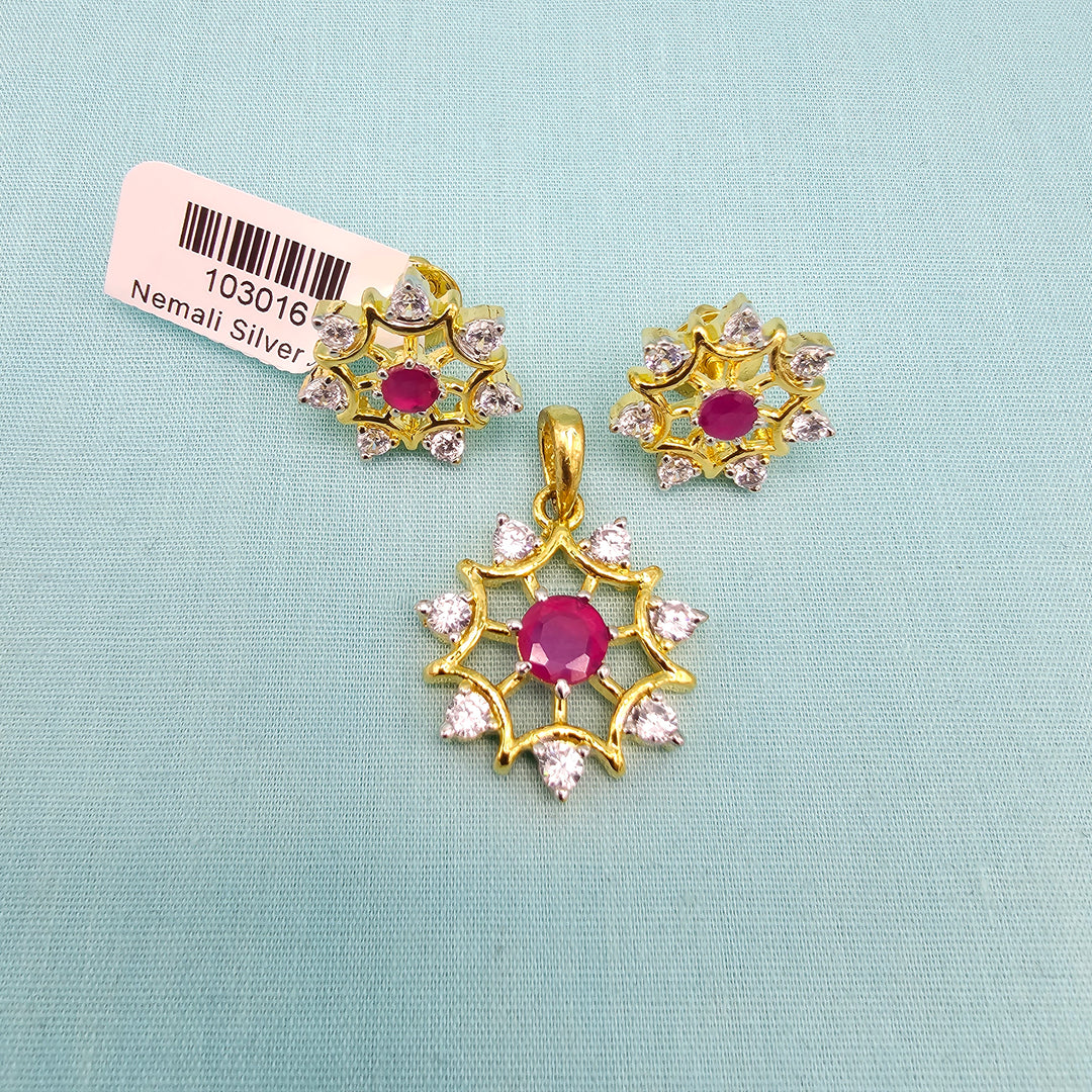 Diamond Replica Silver set